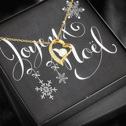 Mery Christmas And Happy New Year Forever Love Necklace For Woman