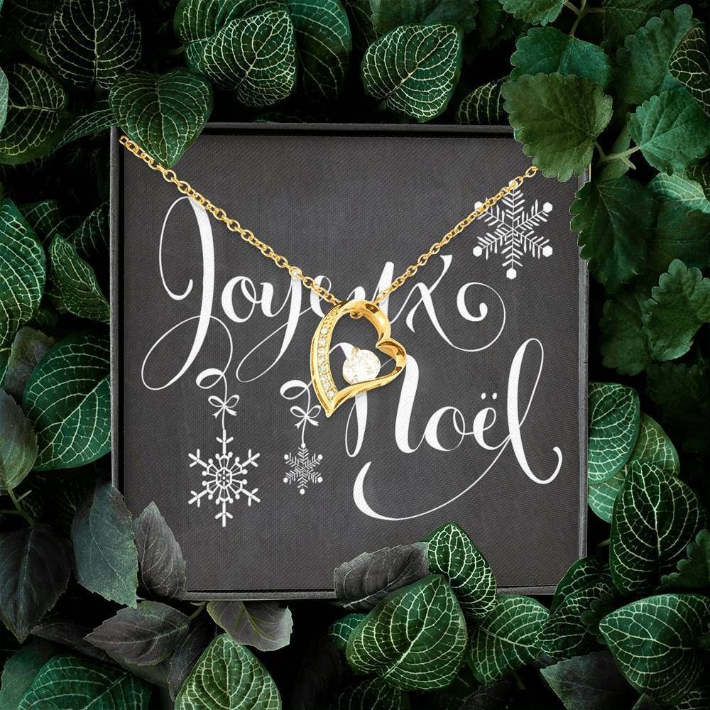 Mery Christmas And Happy New Year Forever Love Necklace For Woman