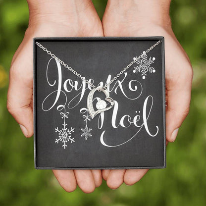 Mery Christmas And Happy New Year Forever Love Necklace For Woman