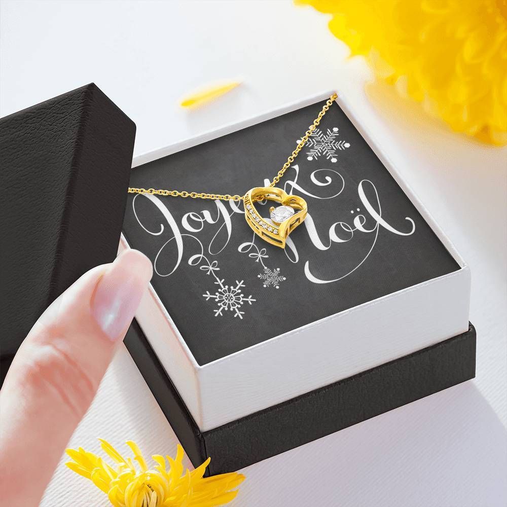 Mery Christmas And Happy New Year Forever Love Necklace For Woman