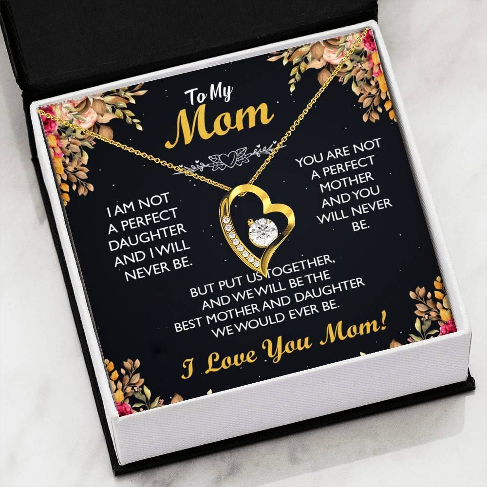 To My Mom Best Mother And Daughter Forever Love Necklace