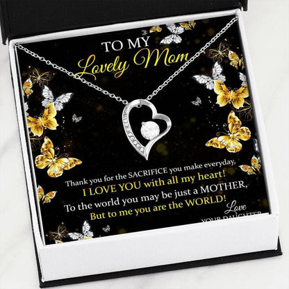 Love You With All My Heart Forever Love Necklace For Mama