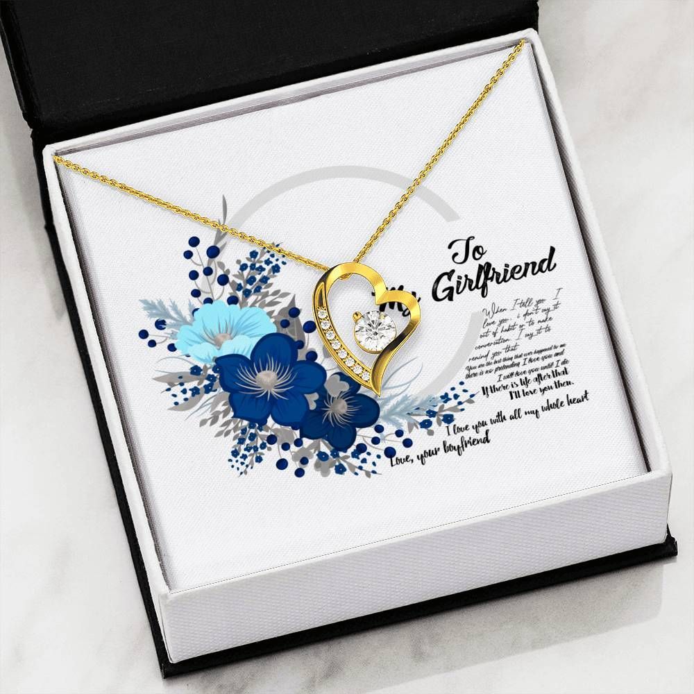 Birthday Gift For My Girlfriend My Best Friend Forever Forever Love Necklace