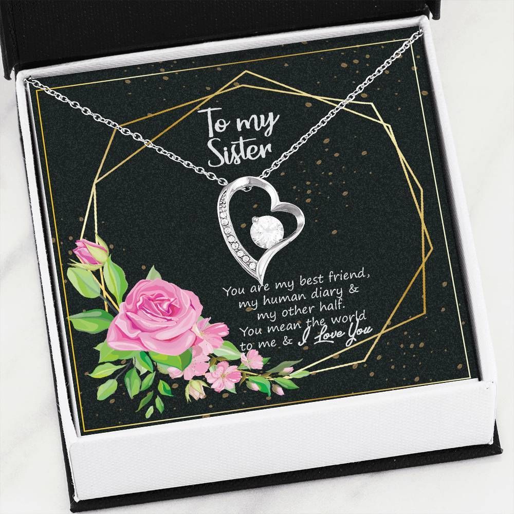 My Human Diary Forever Love Necklace For Sister