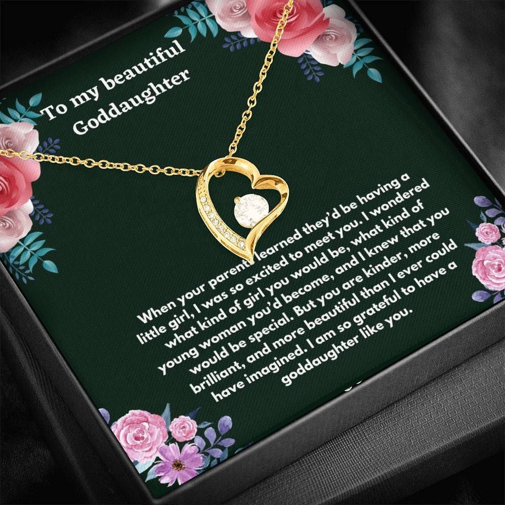 Meaningful Gift Forever Love Necklace For Goddaughter