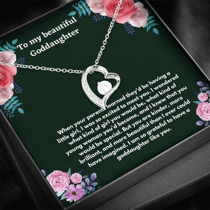 Meaningful Gift Forever Love Necklace For Goddaughter