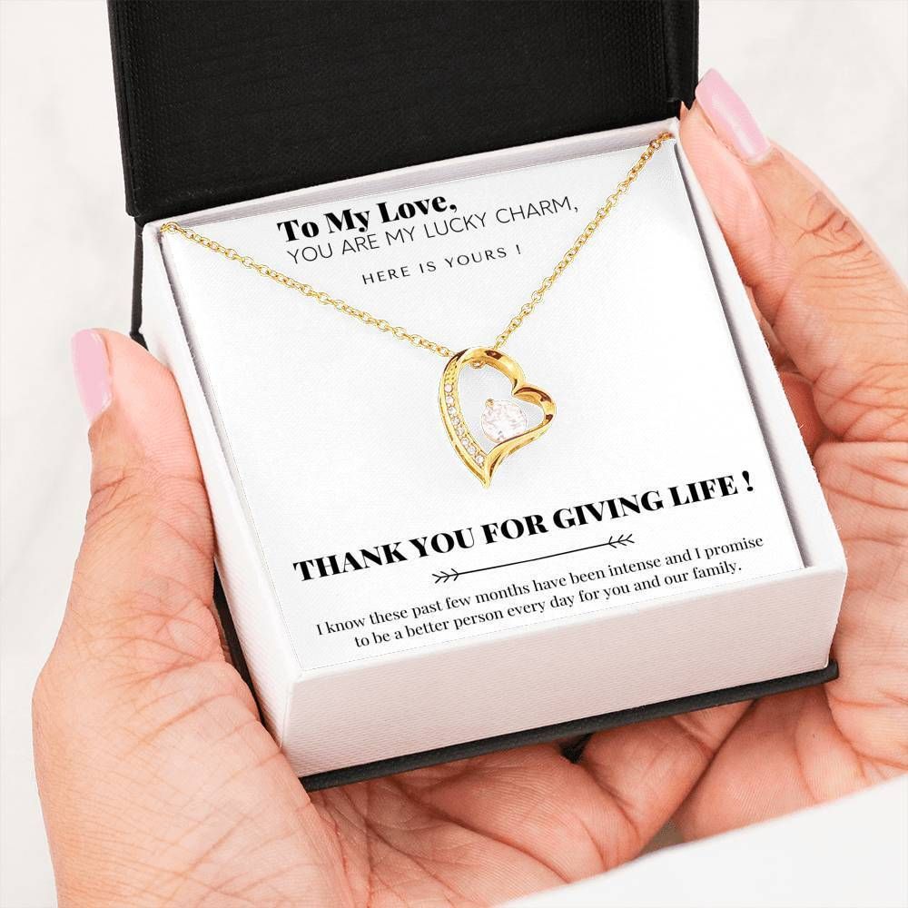 Thank You For Giving Life Forever Love Necklace For Woman