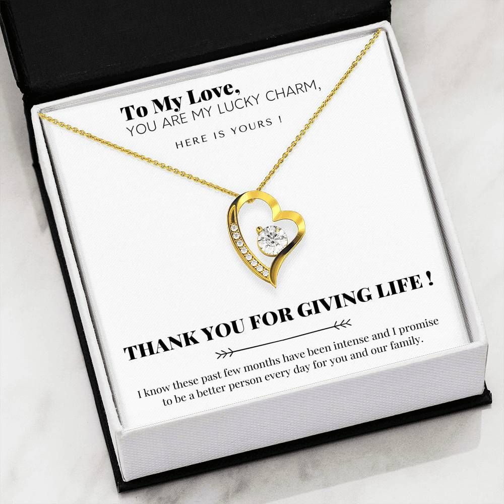 Thank You For Giving Life Forever Love Necklace For Woman