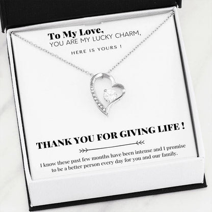 Thank You For Giving Life Forever Love Necklace For Woman