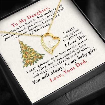 You'll Always Be My Baby Girl Forever Love Necklace For Daughter