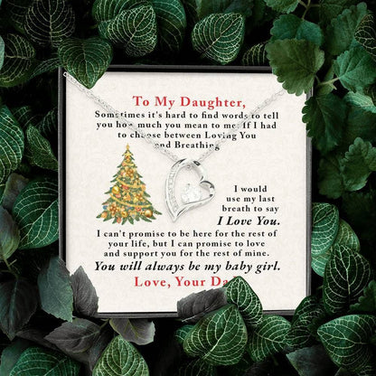 You'll Always Be My Baby Girl Forever Love Necklace For Daughter