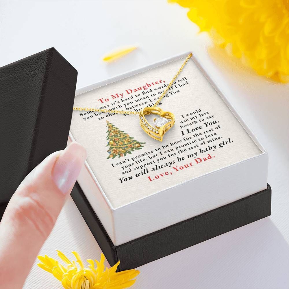 You'll Always Be My Baby Girl Forever Love Necklace For Daughter