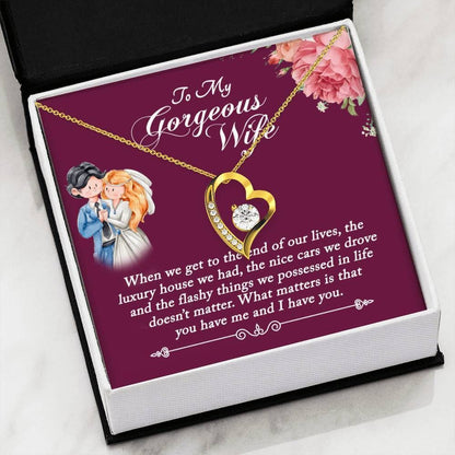 The End Of Our Lives Forever Love Necklace For Wife