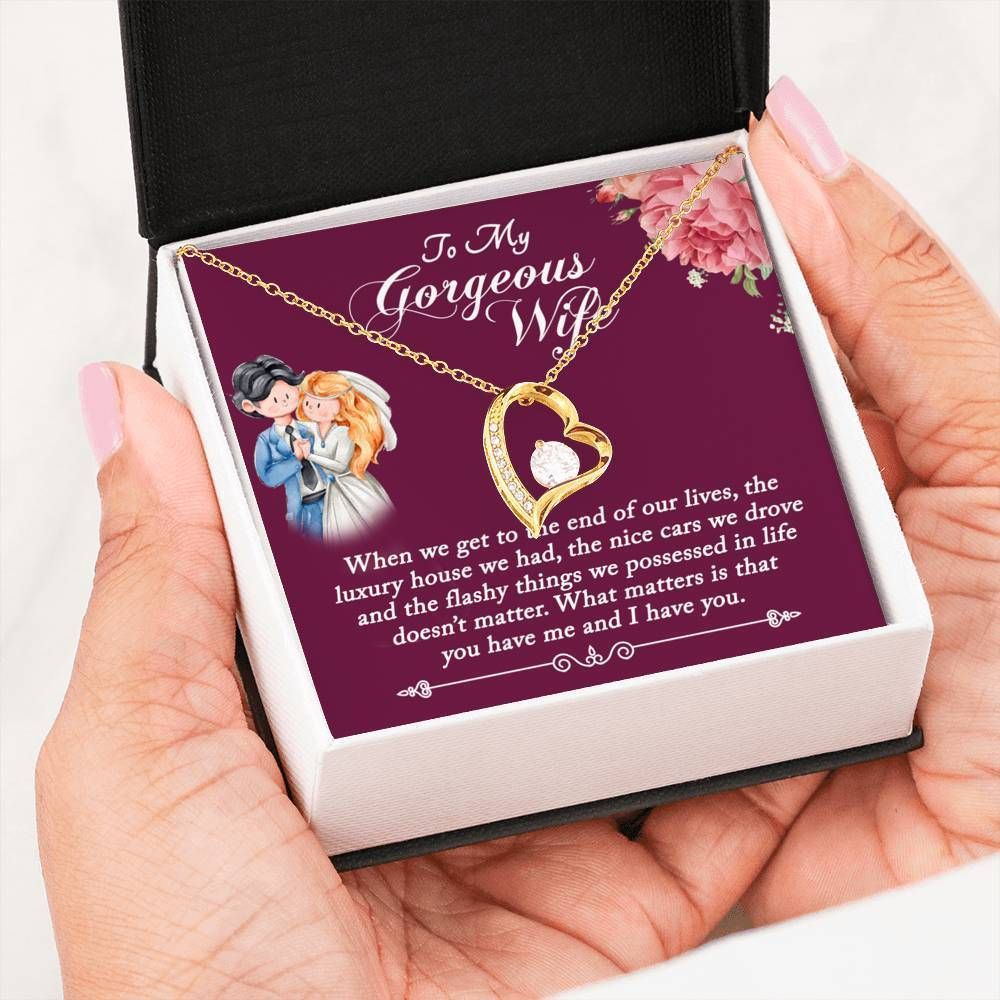 The End Of Our Lives Forever Love Necklace For Wife