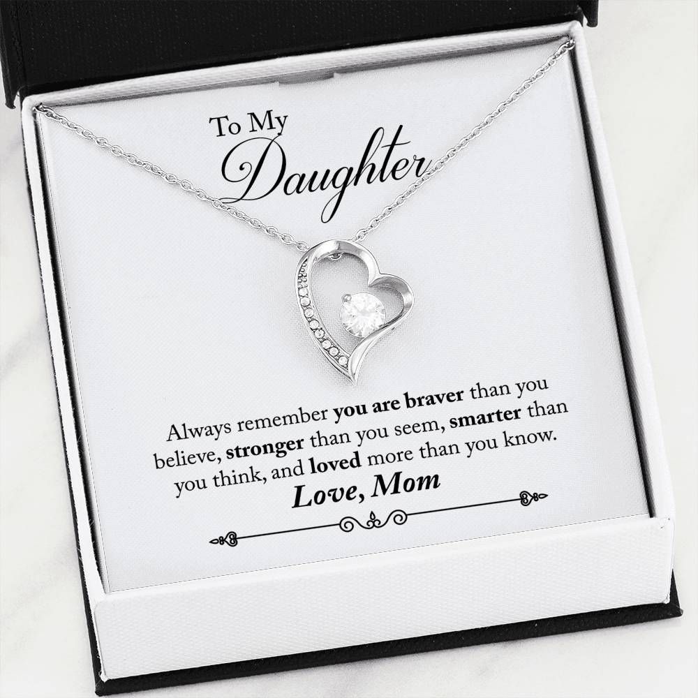 Forever Love Necklace For Daughter Always Remember