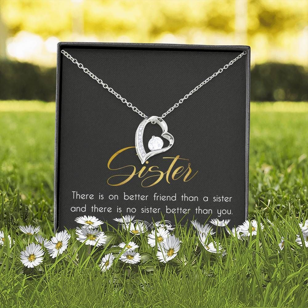 There Is No Sister Better Than You Forever Love Necklace