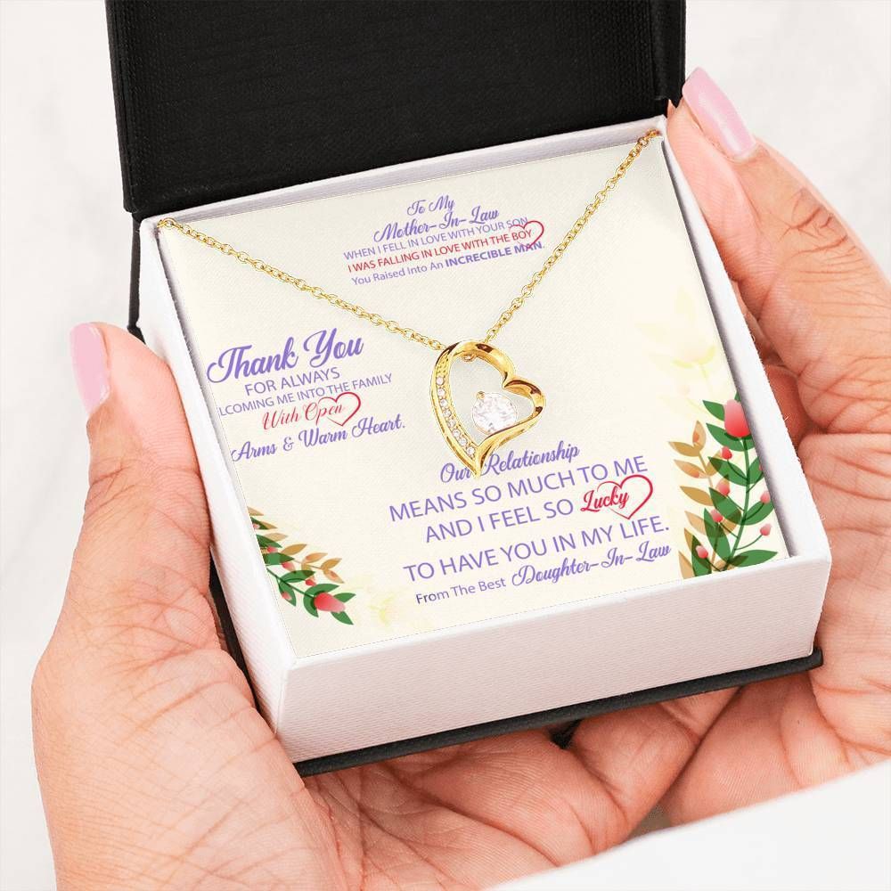 Gift For Mother In Law You Are Very Sparkle Forever Love Necklace