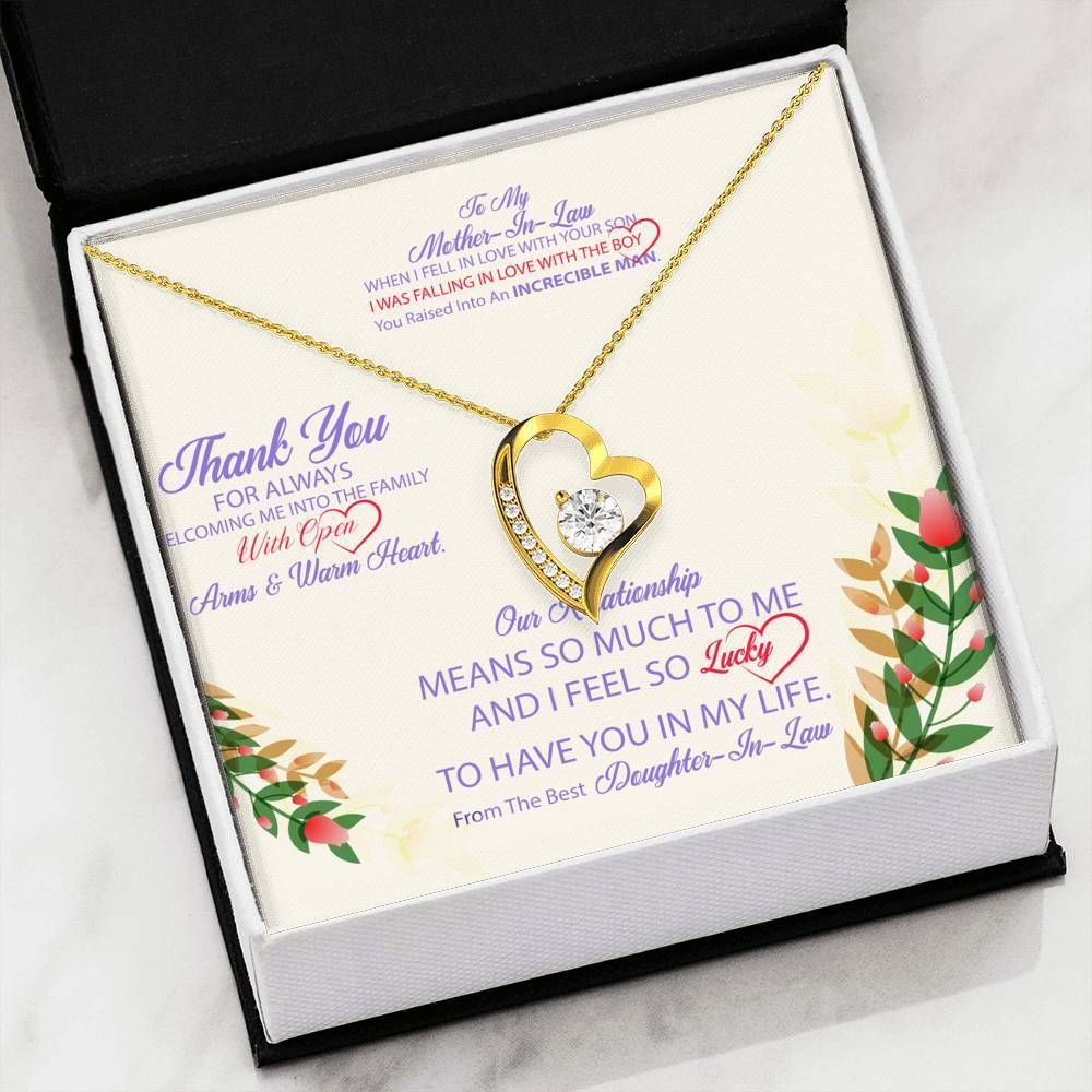 Gift For Mother In Law You Are Very Sparkle Forever Love Necklace