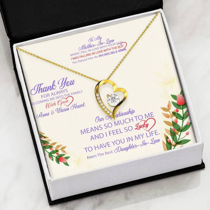 Gift For Mother In Law You Are Very Sparkle Forever Love Necklace