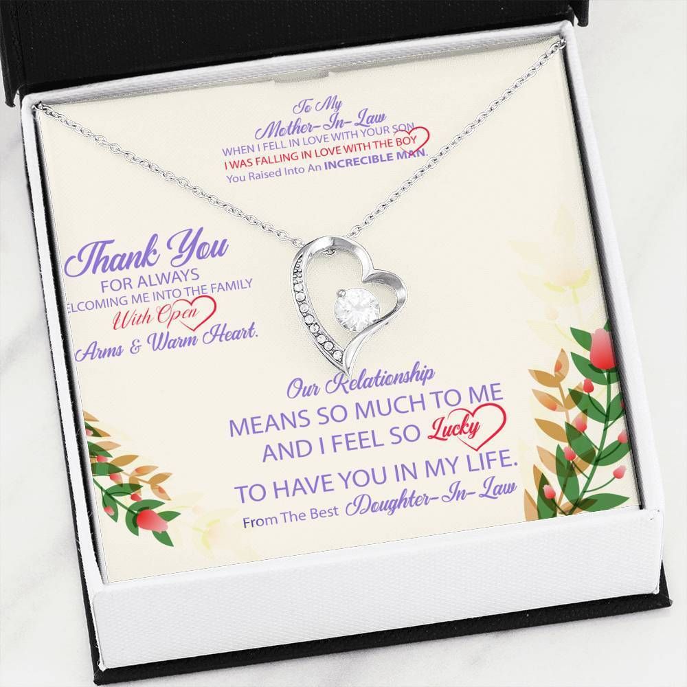 Gift For Mother In Law You Are Very Sparkle Forever Love Necklace