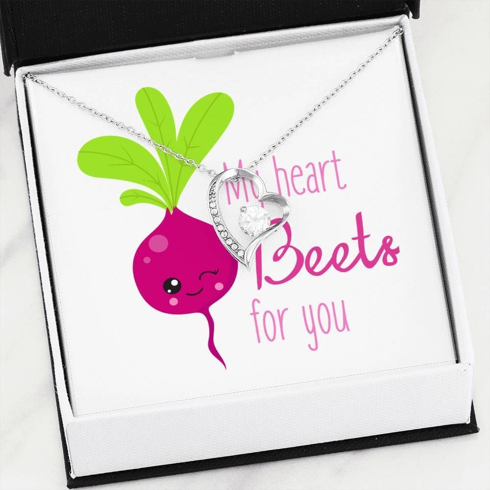 My Heart Beets Is For You Forever Love Necklace