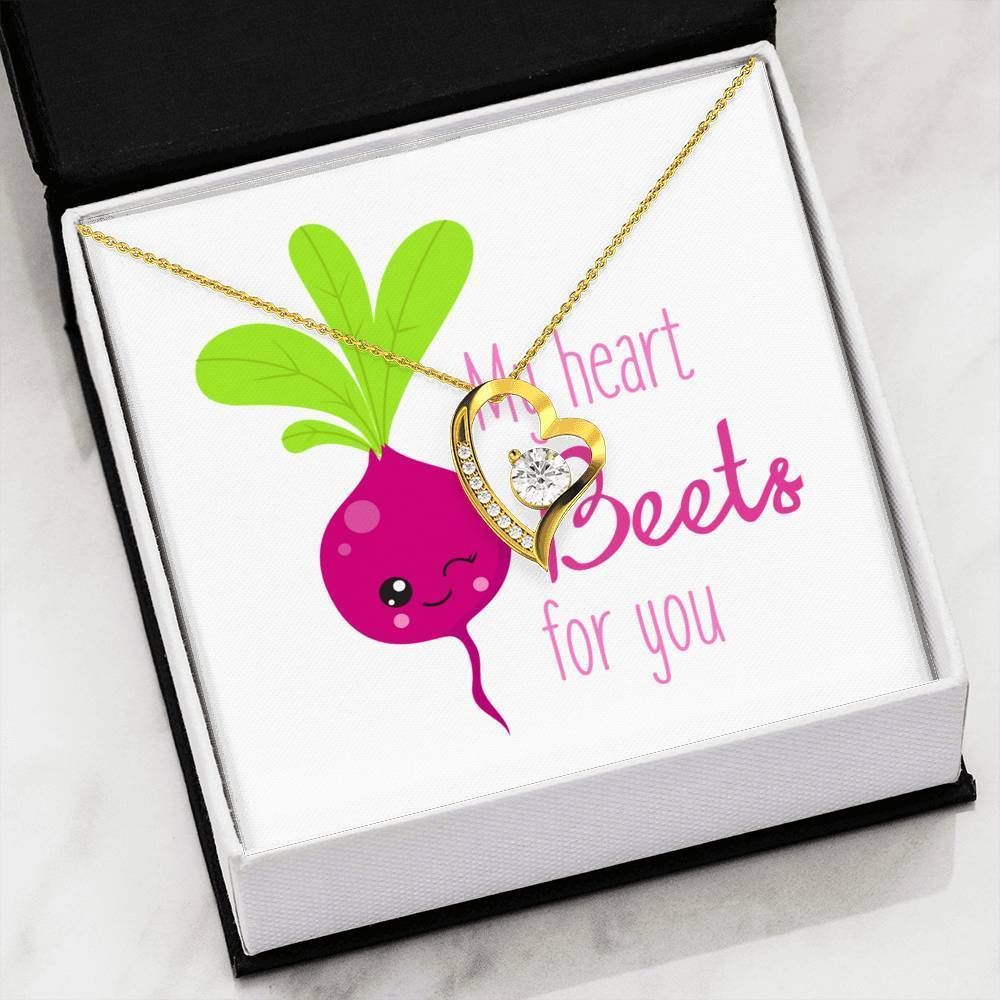 My Heart Beets Is For You Forever Love Necklace