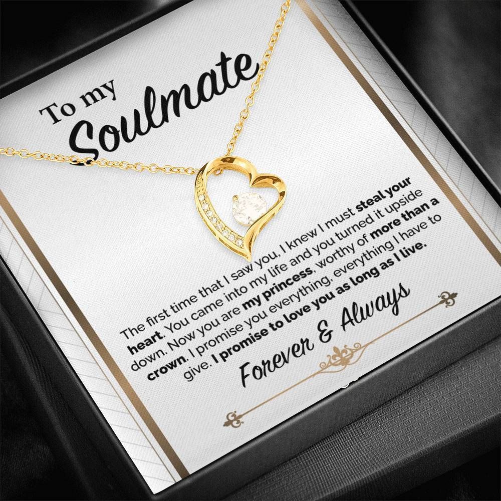 Love You As Long As I Live Forever Love Necklace For Soulmate