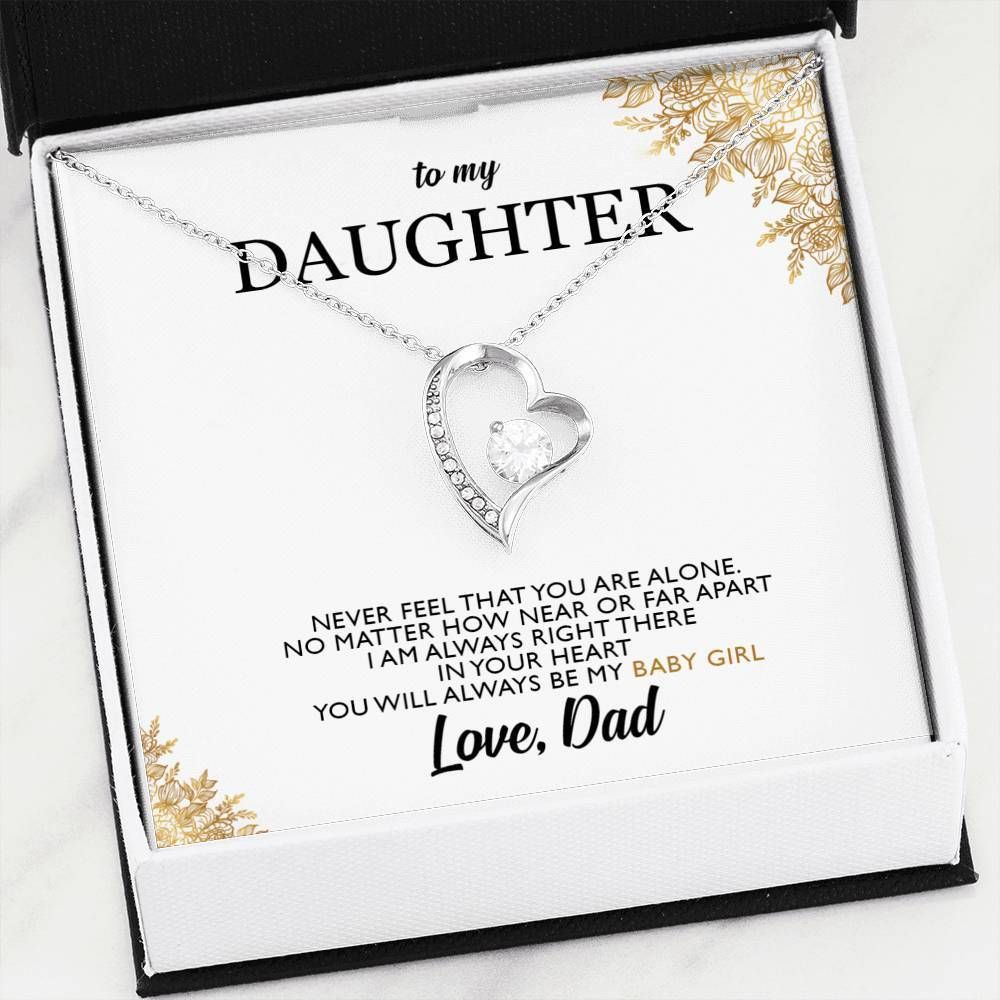 To My Daughter So Proud Of You Forever Love Necklace