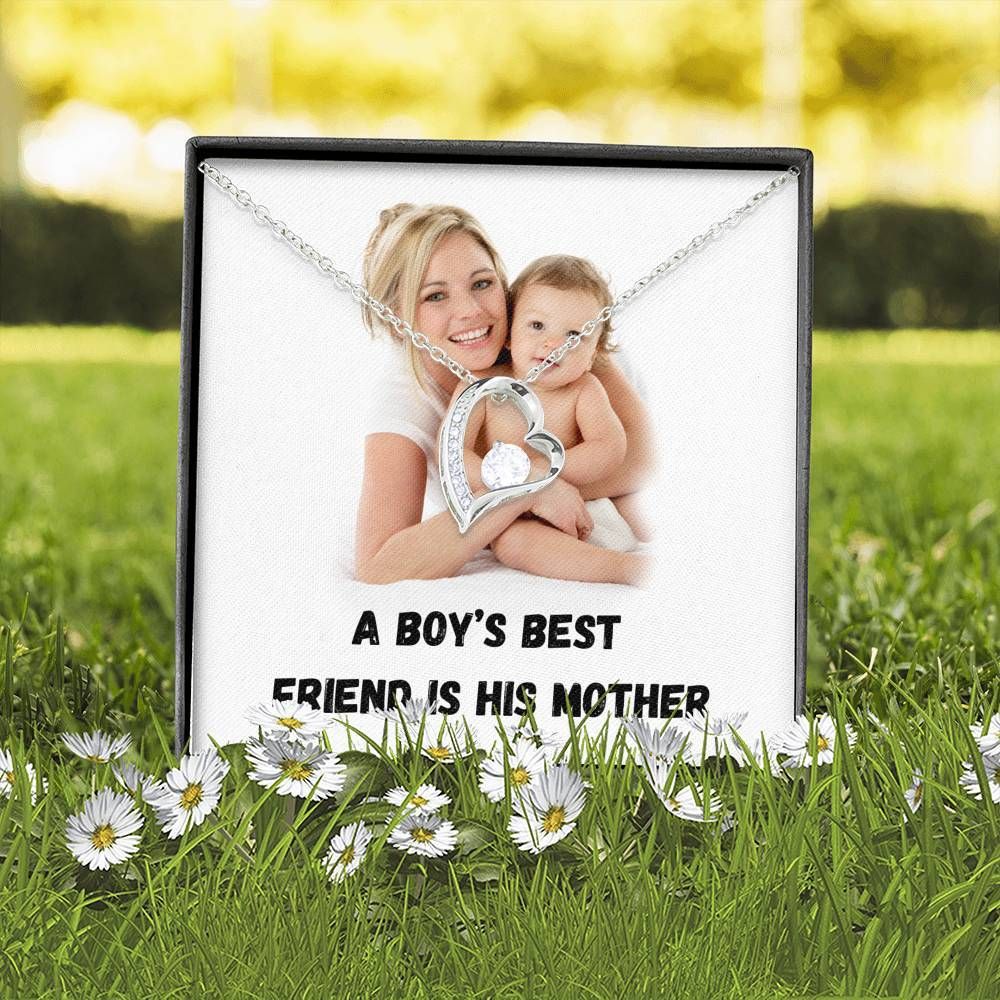 A Boy’s Best Friend Is His Mother Forever Love Necklace