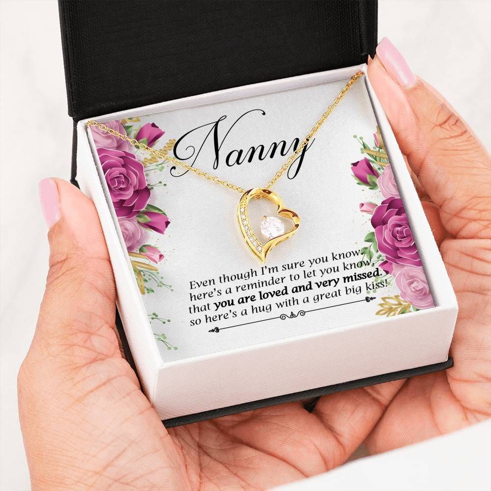 To My Nanny You Are Loved And Very Missed Forever Love Necklace