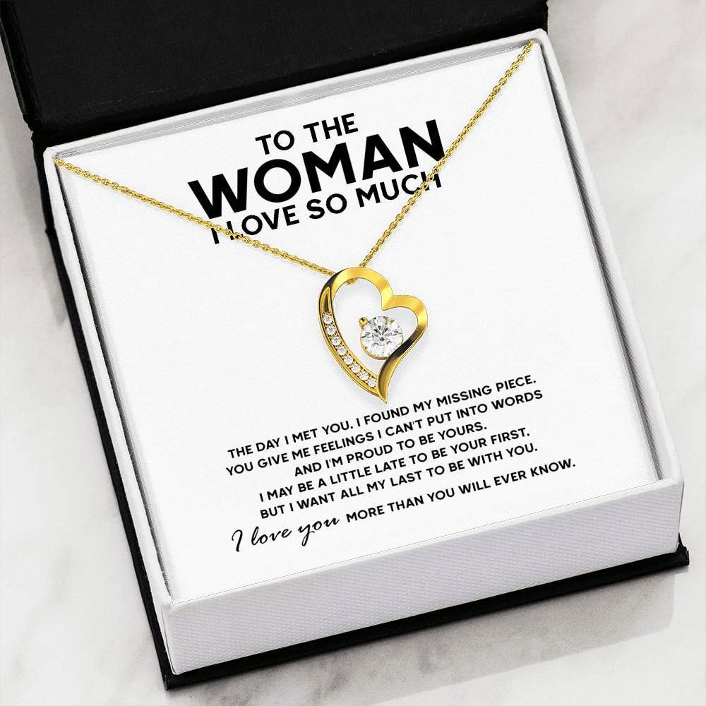 To The Woman I Love So Much Forever Love Necklace