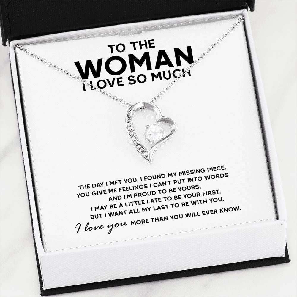 To The Woman I Love So Much Forever Love Necklace