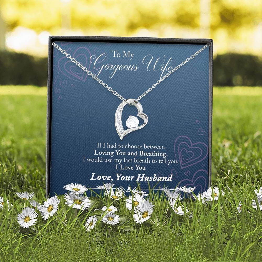 I Love You My Gorgeous Wife Forever Love Necklace