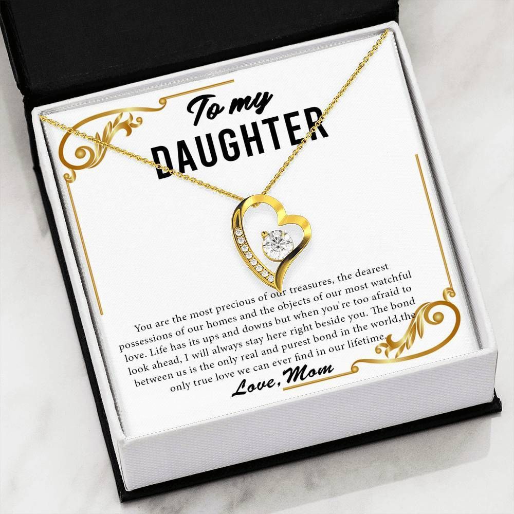 Love Message From Mom To Daughter Forever Love Necklace