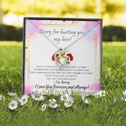 Sorry For Hurting You My Love Forever Love Necklace Gift For Her