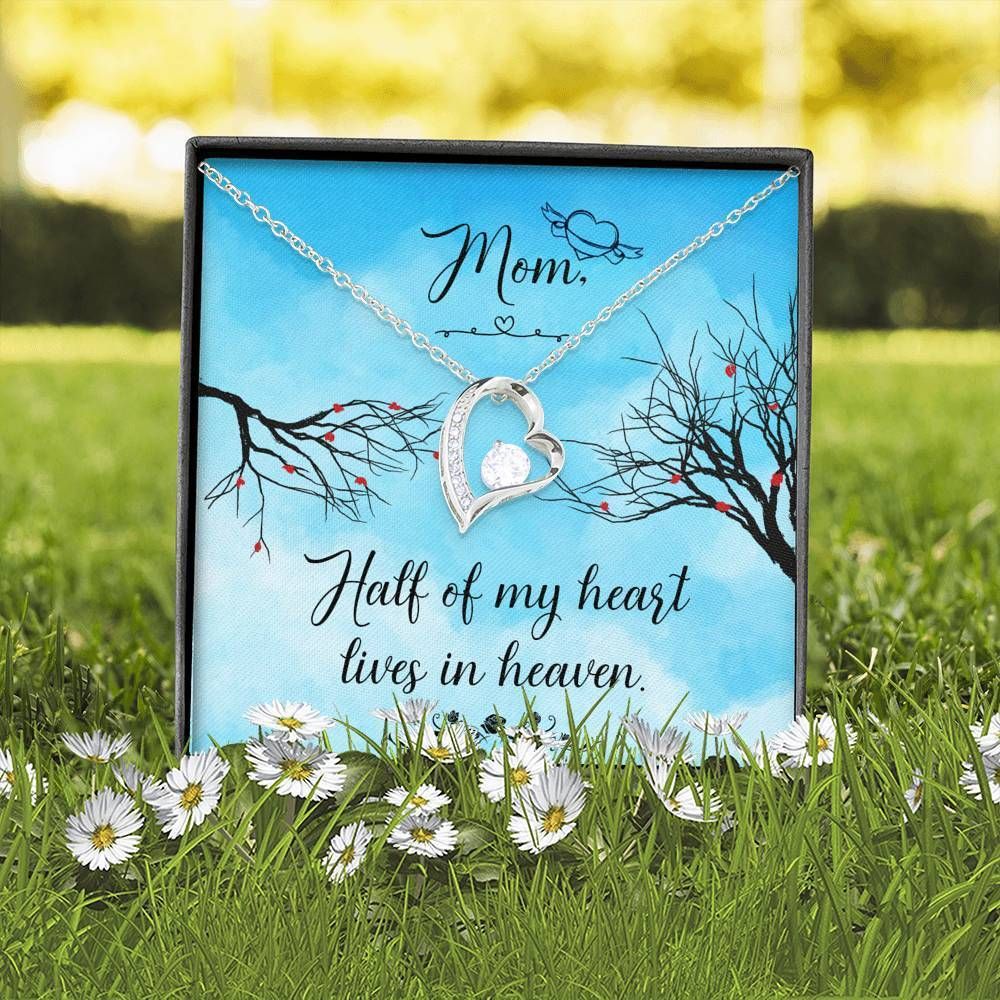 Half OF My Heart Forever Love Necklace Gifts For Mom