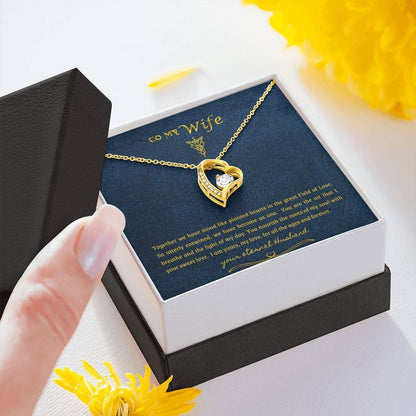 Love You For All The Ages Forever Love Necklace With Message Card Gift For Wife