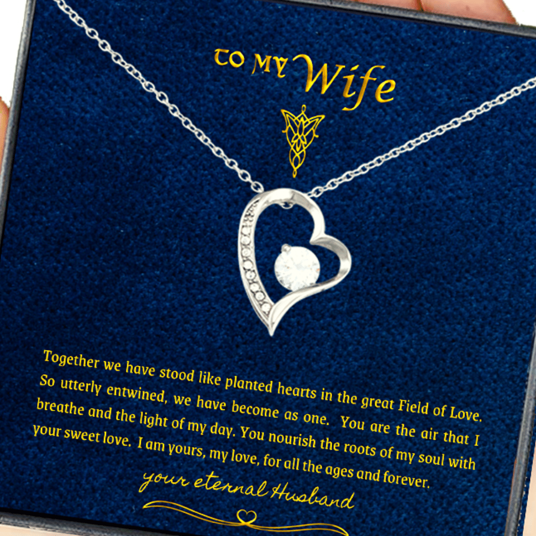 Love You For All The Ages Forever Love Necklace With Message Card Gift For Wife