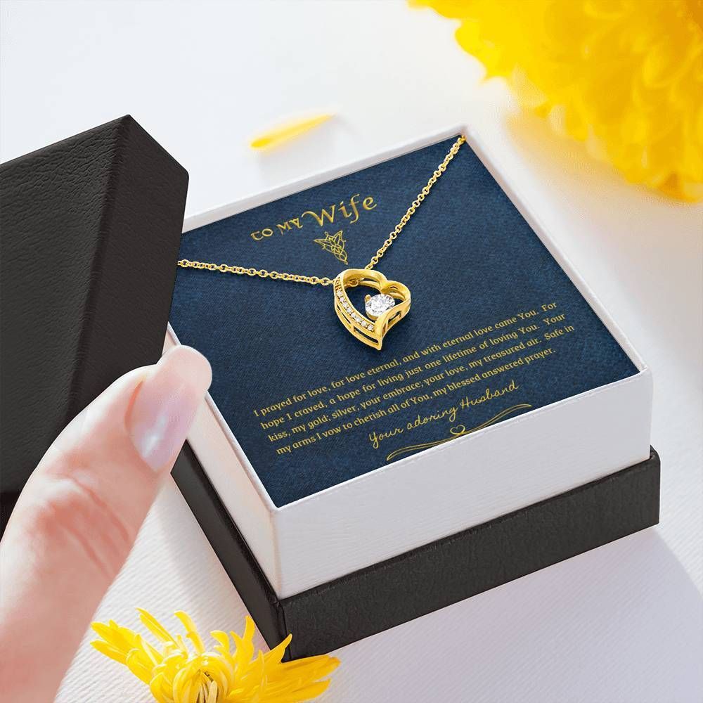 You Are My Answered Forever Love Necklace Gift For Wife