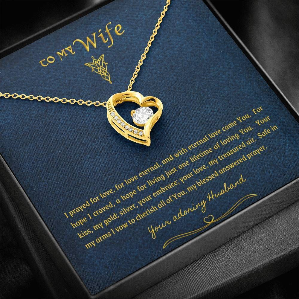 You Are My Answered Forever Love Necklace Gift For Wife