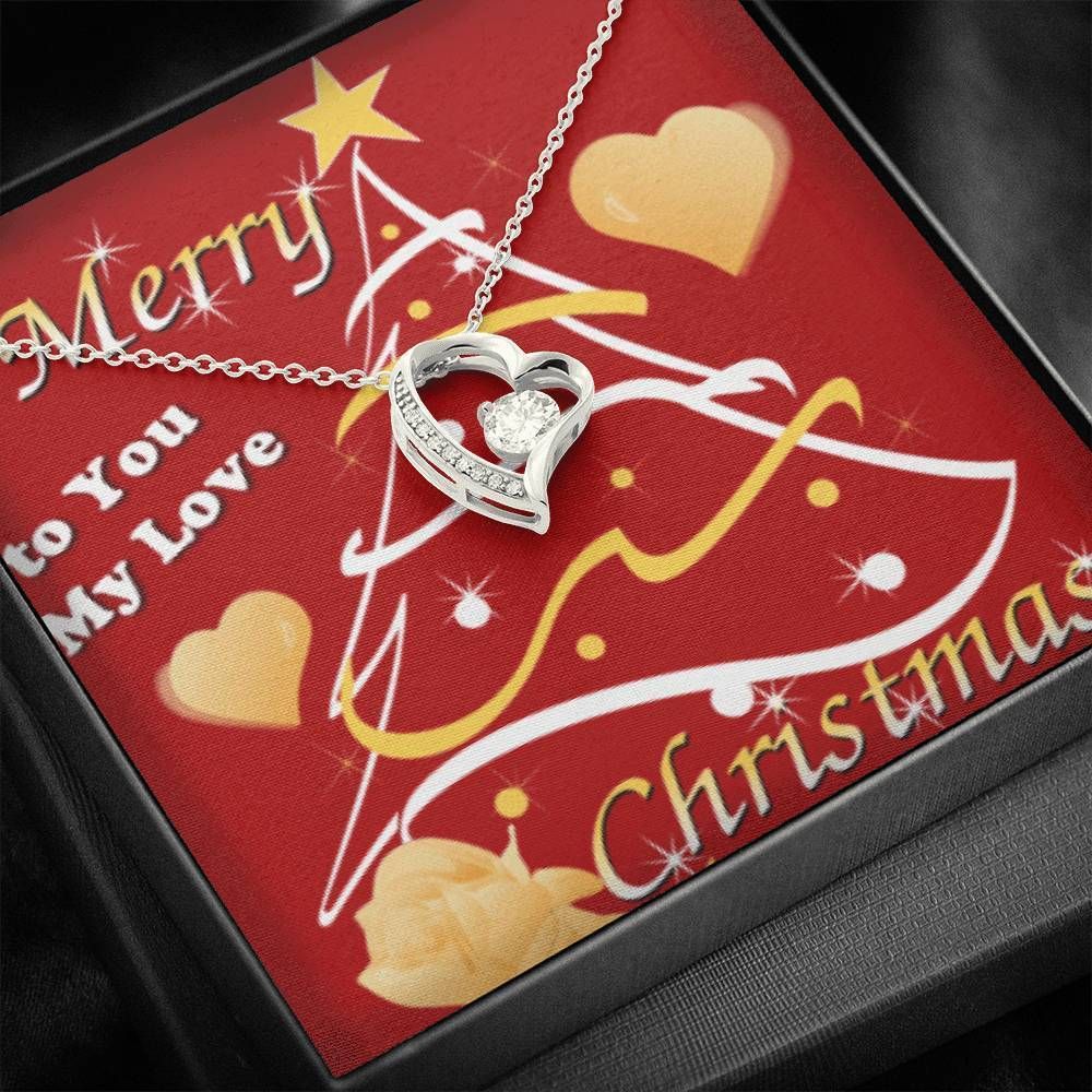 Merry Christmas Meaningful Moment Forever Love Necklace Gift For Sweetheart