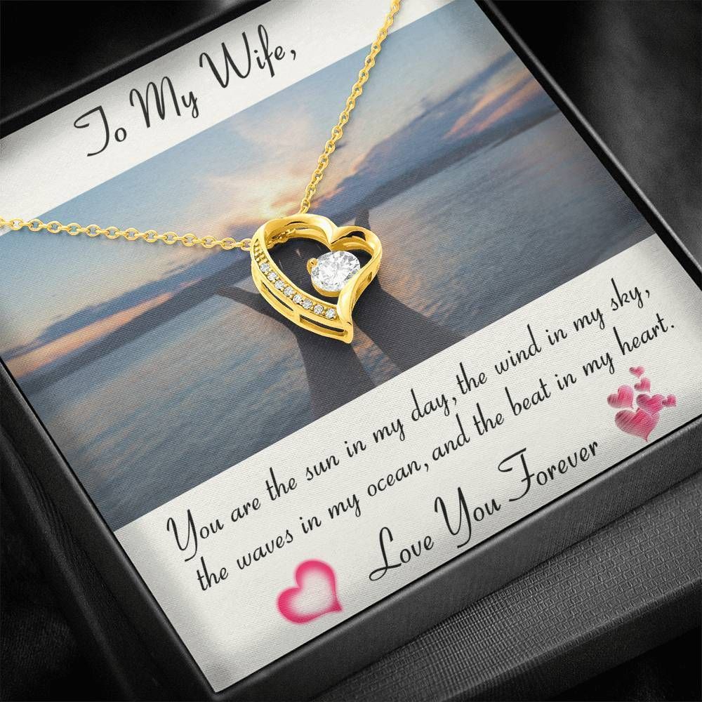 To Wife You Are The Sun In My Day Forever Love Necklace Gift For Her