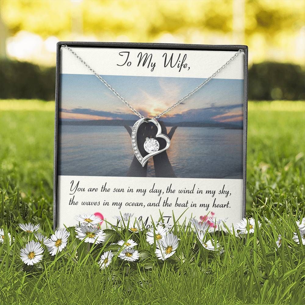 To Wife You Are The Sun In My Day Forever Love Necklace Gift For Her