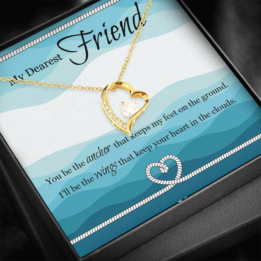 To Close Friend You Be The Anchor Waves Art Forever Love Necklace