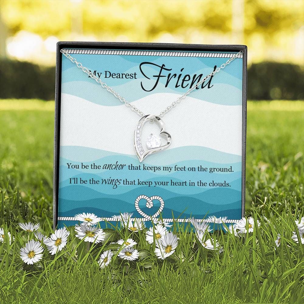 To Close Friend You Be The Anchor Waves Art Forever Love Necklace