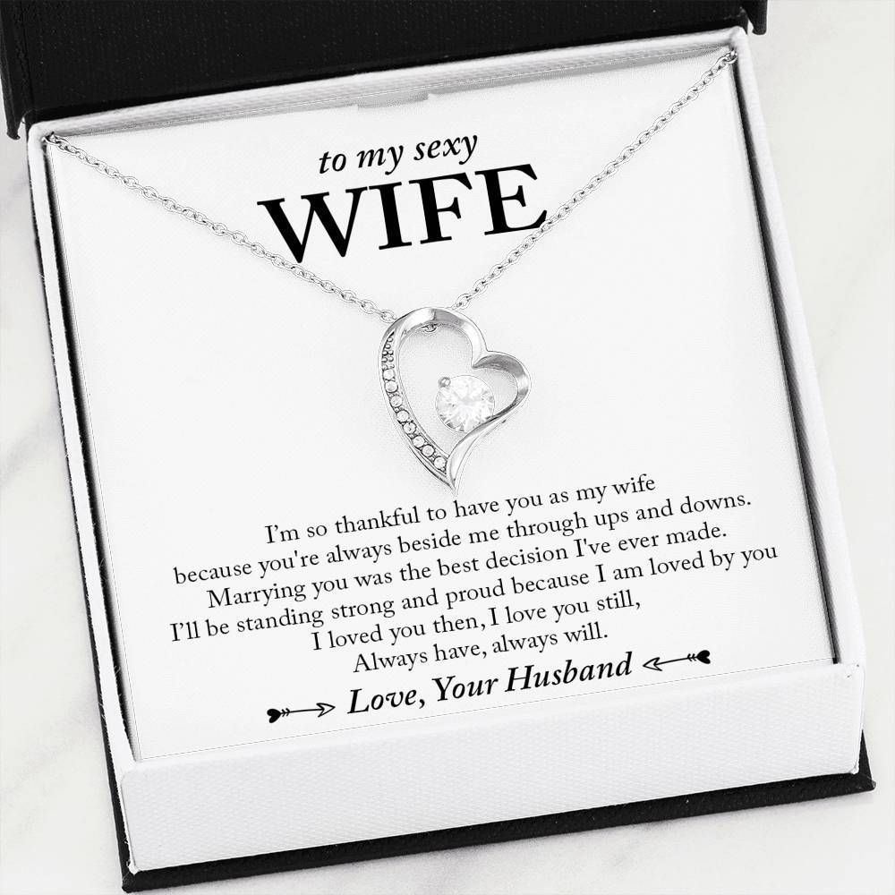 Thankful To Love You Forever Love Necklace Gift For Wife