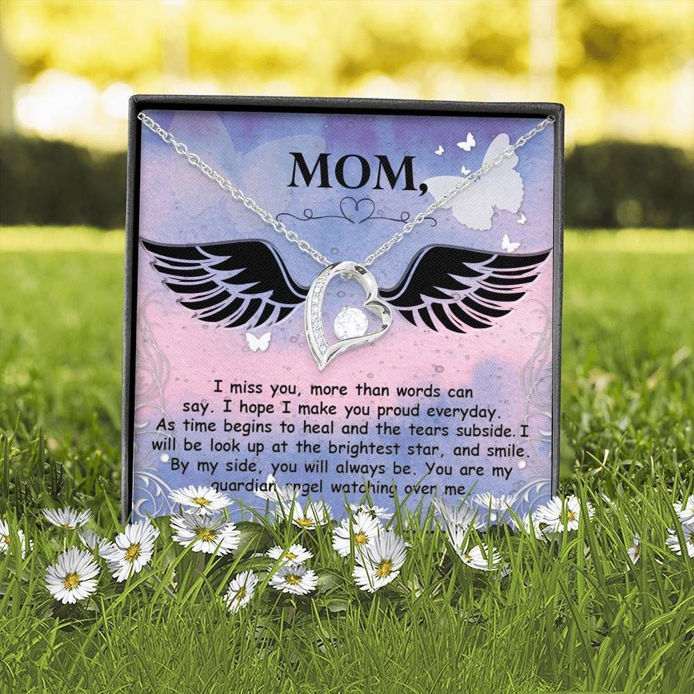 I Make You Proud Forever Love Necklace Gifts For Angel Mom