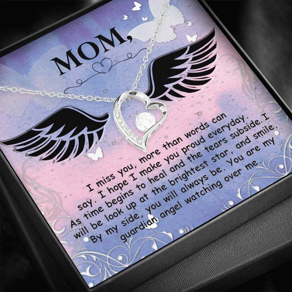 I Make You Proud Forever Love Necklace Gifts For Angel Mom