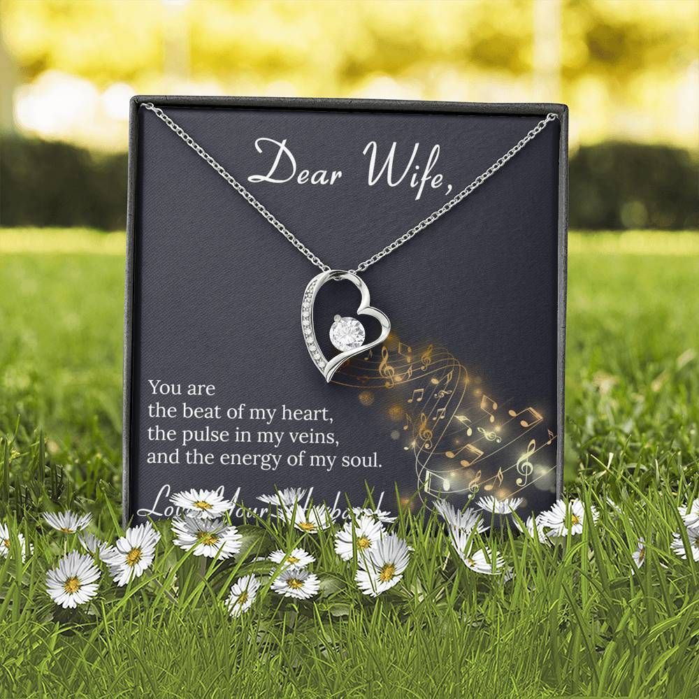 The Beat Of My Heart Forever Love Necklace Gift For Wife