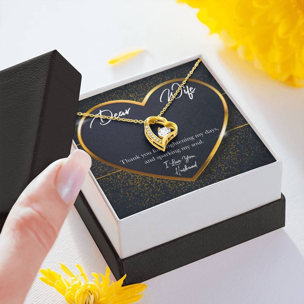 Thank For Sparking My Soul Forever Love Necklace Gift For Wife